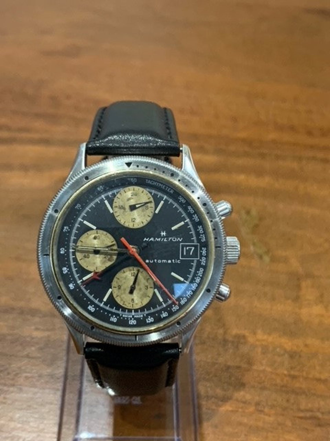 A Vintage Hamilton Chronograph Watch. A high quality movement Etsy