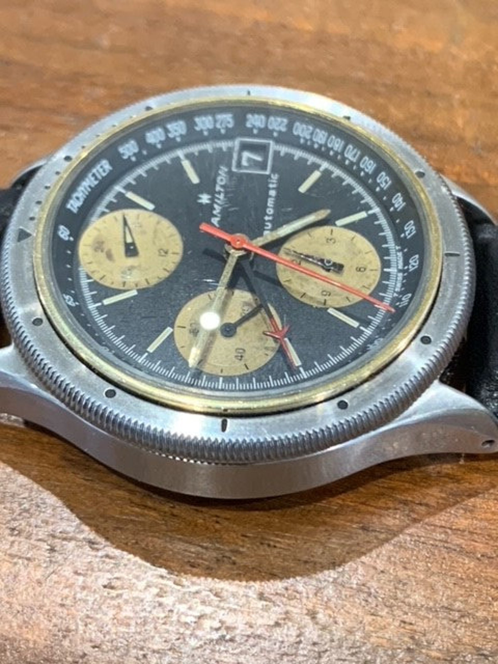 A Vintage Hamilton Chronograph Watch. A High Quality Movement Etsy UK