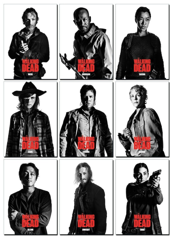 The Walking Dead Season 7 PROFILES Series 1 10 Card Promo Etsy