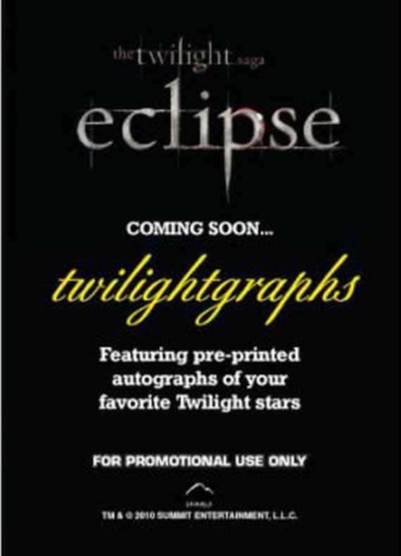 Twilight eclipse twilightgraphs - 3 card promo se… - image 2
