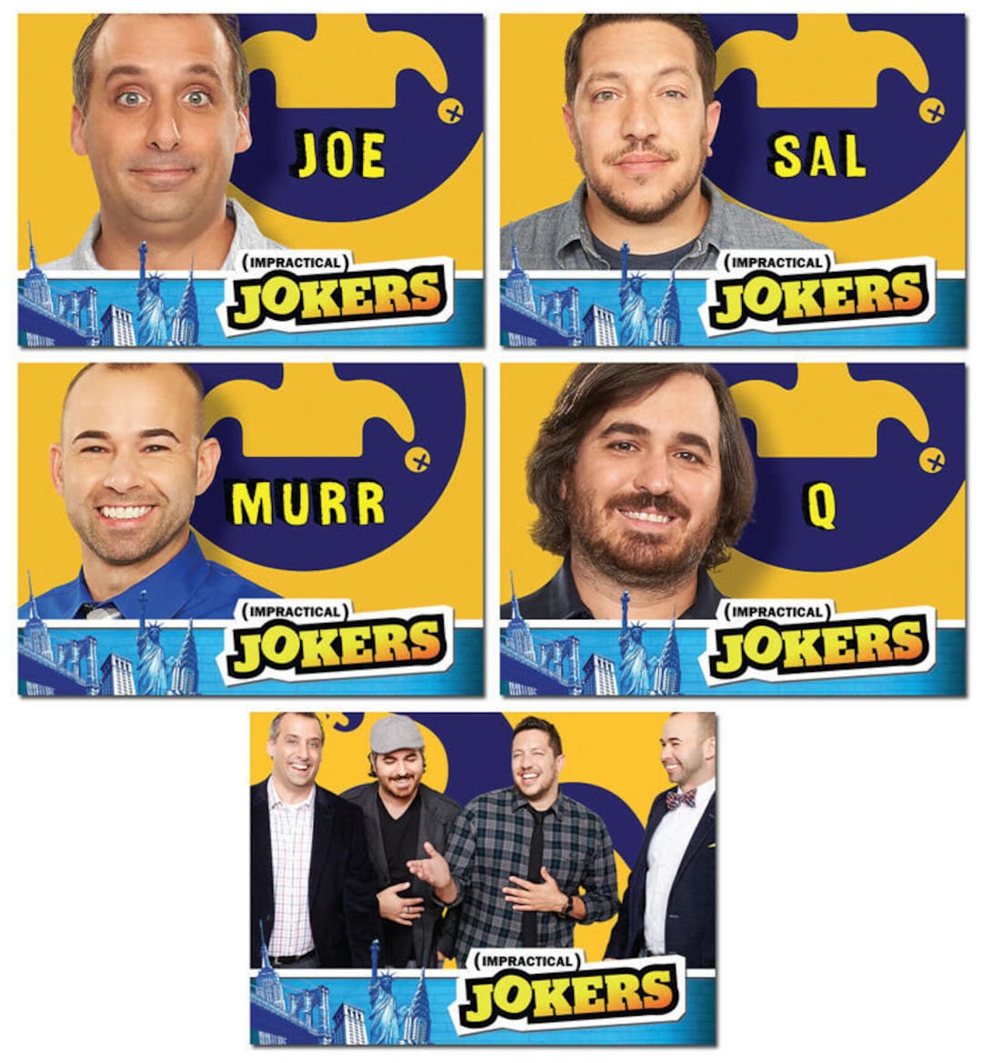 IMPRACTICAL JOKERS BIO 5 Card Promo Set Joe Sal Murr Q Etsy