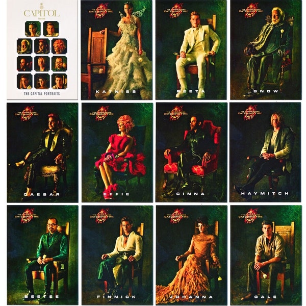 The hunger games catching fire capital couture - 12 card promo set