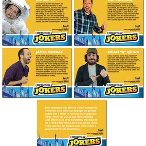 IMPRACTICAL JOKERS BIO 5 Card Promo Set Joe Sal Murr Q image 2