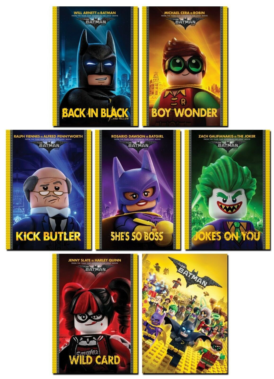 The Lego Batman Movie Character Posters The LEGO Batman Movie Card