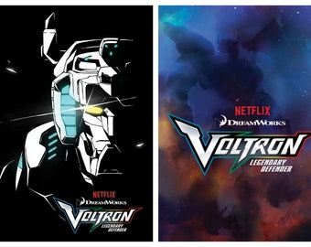 VOLTRON LEGENDARY DEFENDER - Season 1 - Netflix Show - 2 Card Promo Set