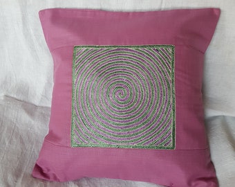 Hand embroidered pillow decoration boho pillow cover