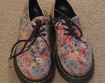 Floral Dr Martens | Etsy