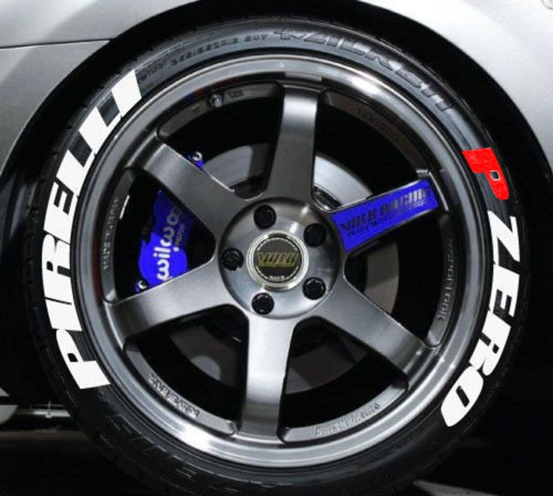 3D PIRELLI PZERO 3D FULLSEt Tire Letters PERMANENT Stickers Etsy