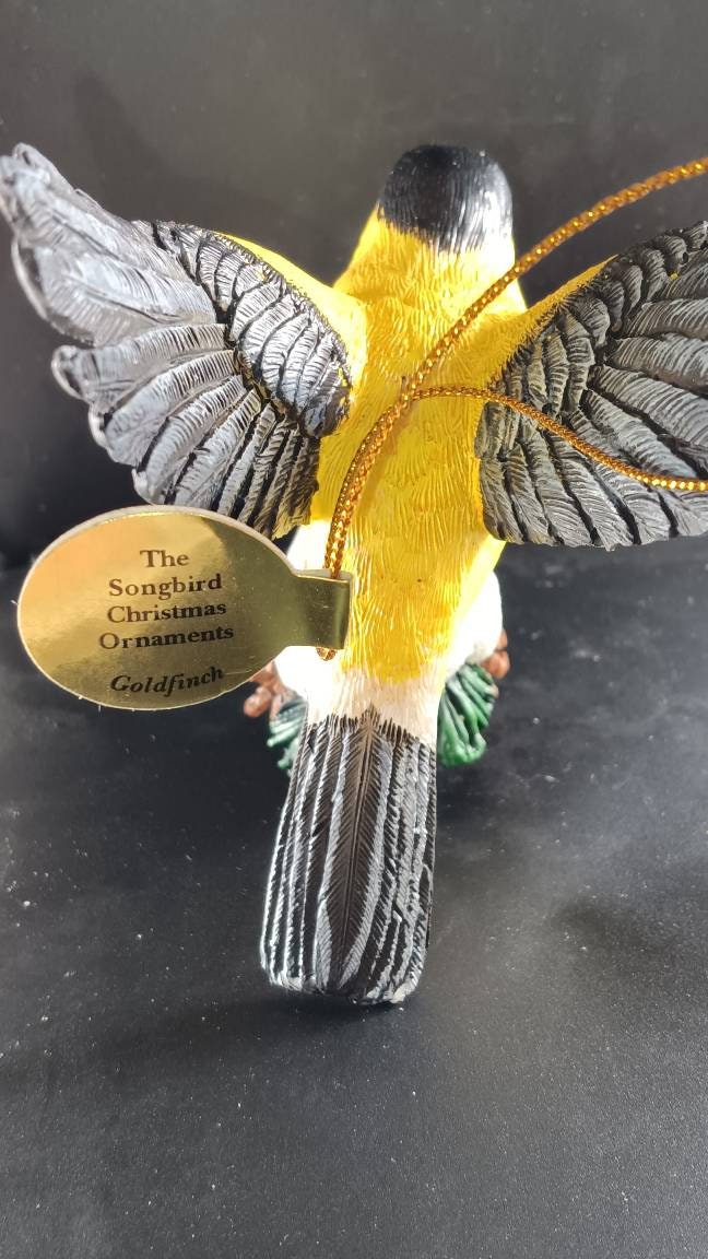 Danbury Mint the Songbirds of Christmas Goldfinch Ornament Etsy