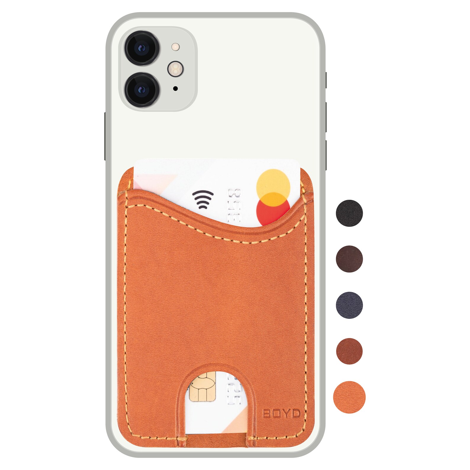 Handmade Premium Leather Phone Card Holder Stick On Phone Etsy
