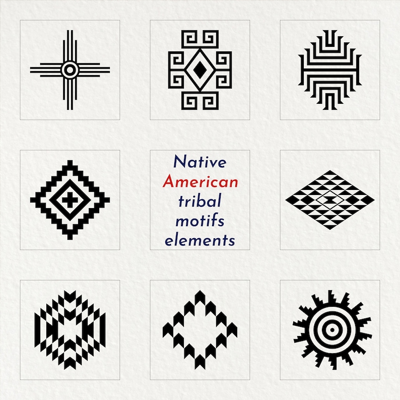 native american tribal 60 design elements svg eps ai dxf jpg png pdf files 420 files image 7