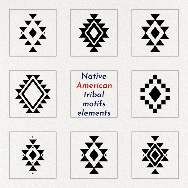 native american tribal 60 design elements svg eps ai dxf jpg png pdf files 420 files image 5