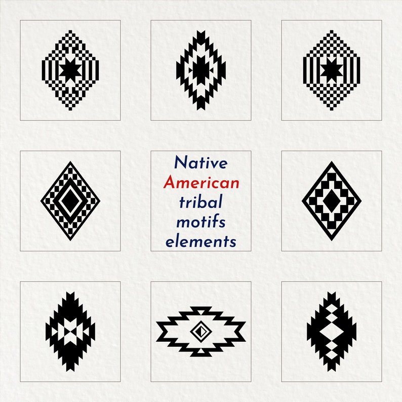 native american tribal 60 design elements svg eps ai dxf jpg png pdf files 420 files image 3