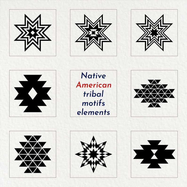 native american tribal 60 design elements svg eps ai dxf jpg png pdf files 420 files image 4