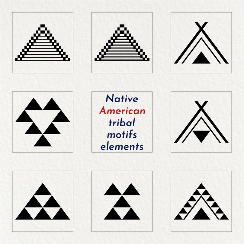 native american tribal 60 design elements svg eps ai dxf jpg png pdf files 420 files image 2