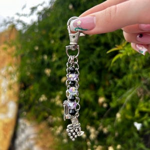 Wine Theme Keychain, Grapes, Wine Glass, Corkscrew Charms, Bag Accessory