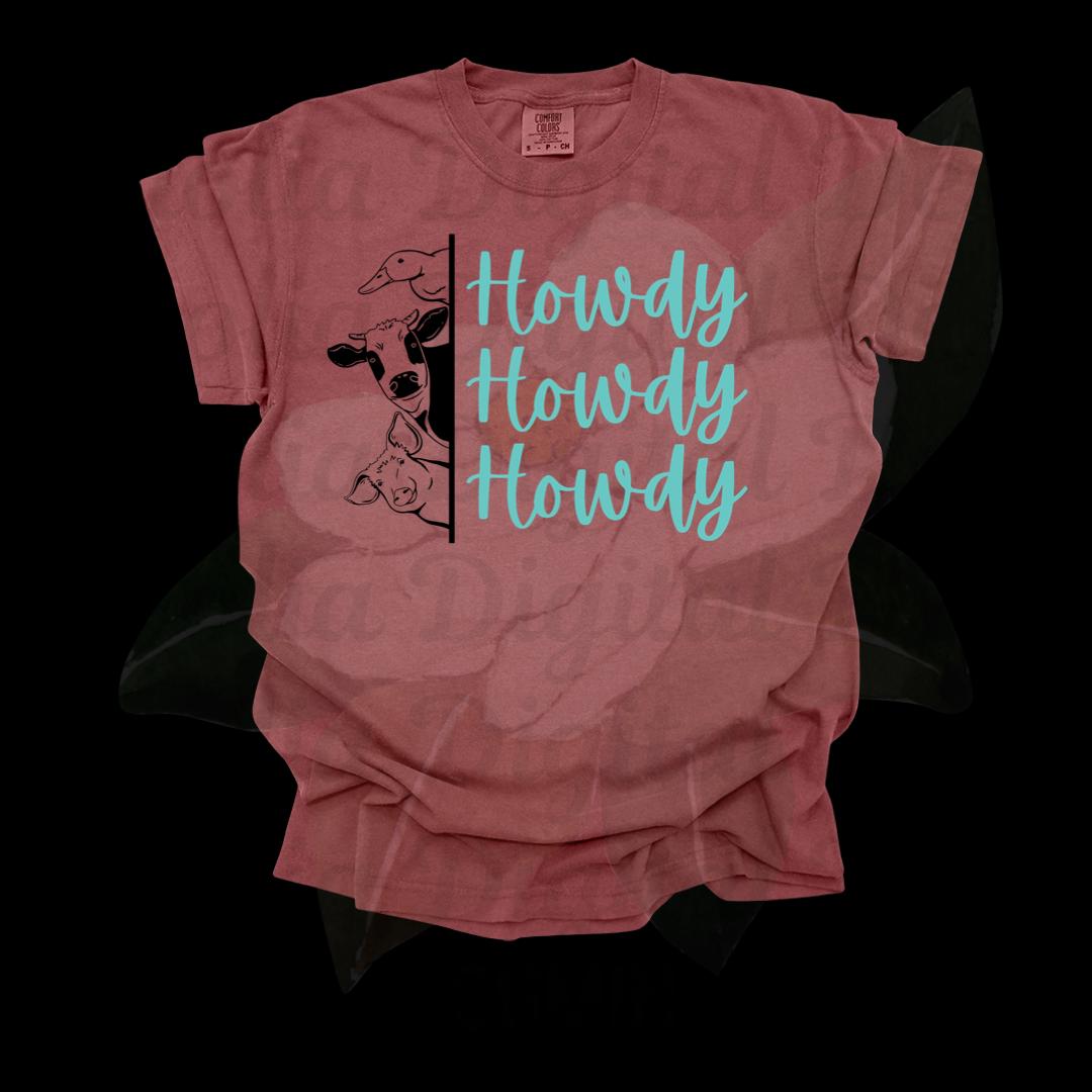 Howdy Farm Animals | [digital File] | Farm Designs - Etsy
