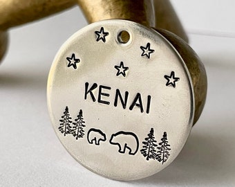 Bears In The Forest Pet Tag Dog Tag Cat Tag