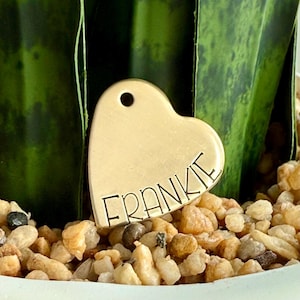 Simple Name Heart Shaped Pet Tag Dog Tag Cat Tag