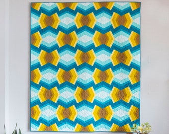 Bracken Quilt Pattern PDF Download - Wall Hanging, Crib, and Throw Sizes using Foundation Paper Piecing (FPP)
