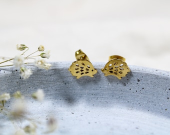 Edelstahl Ohrstecker Gold, Ohrstecker Igel, süße Ohrstecker, Geschenkidee Schmuck, Kinder Schmuck, Ohrschmuck Kinder