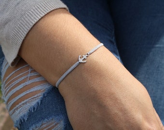 Armband grau - Anker Edelstahl