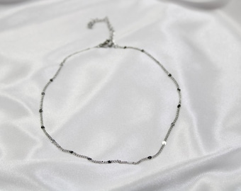 Anklet Silver, Summer, Robust, Stainless Steel, Large