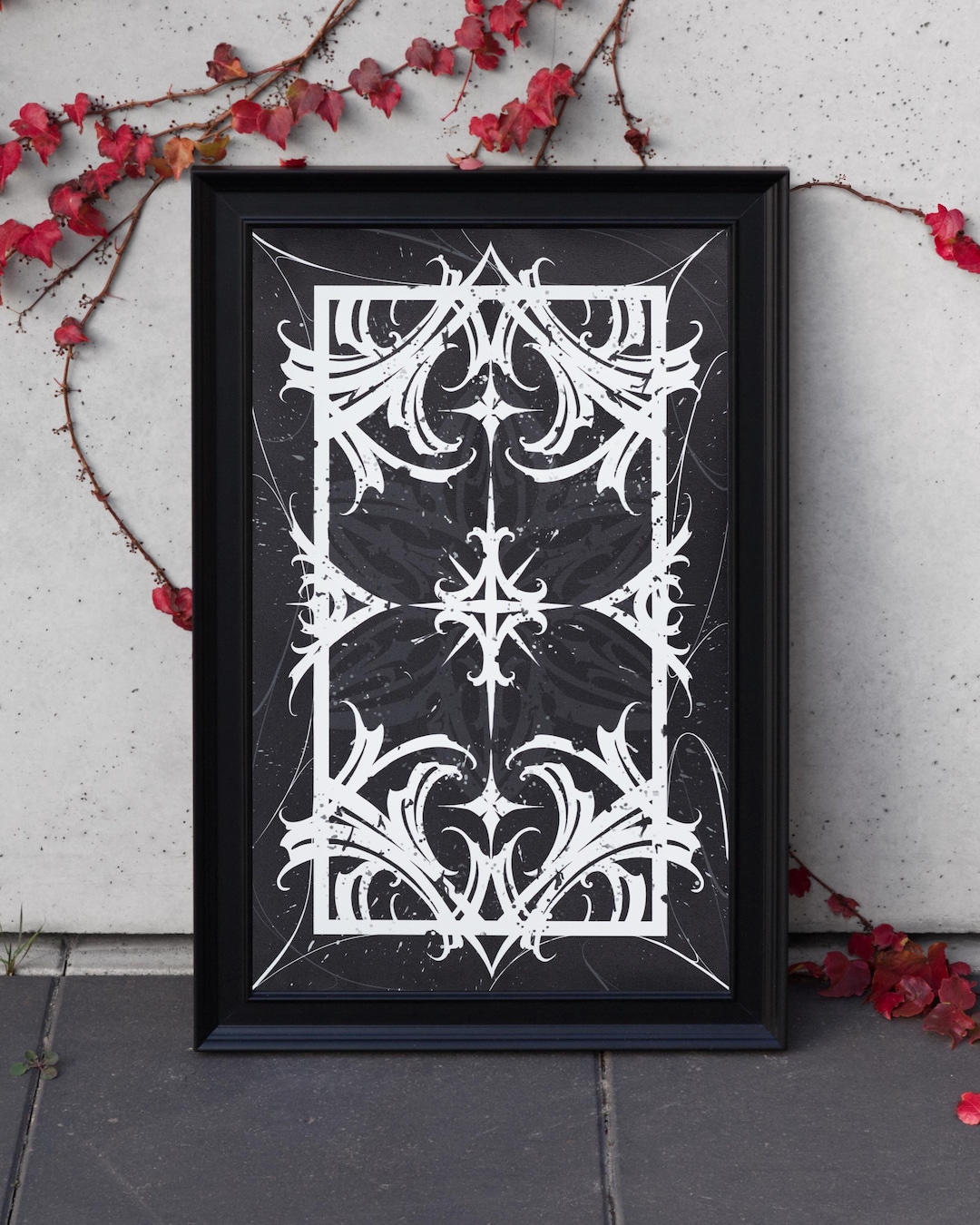 Ornamental Calligraphy Print on Canvas 346x580mm - Etsy