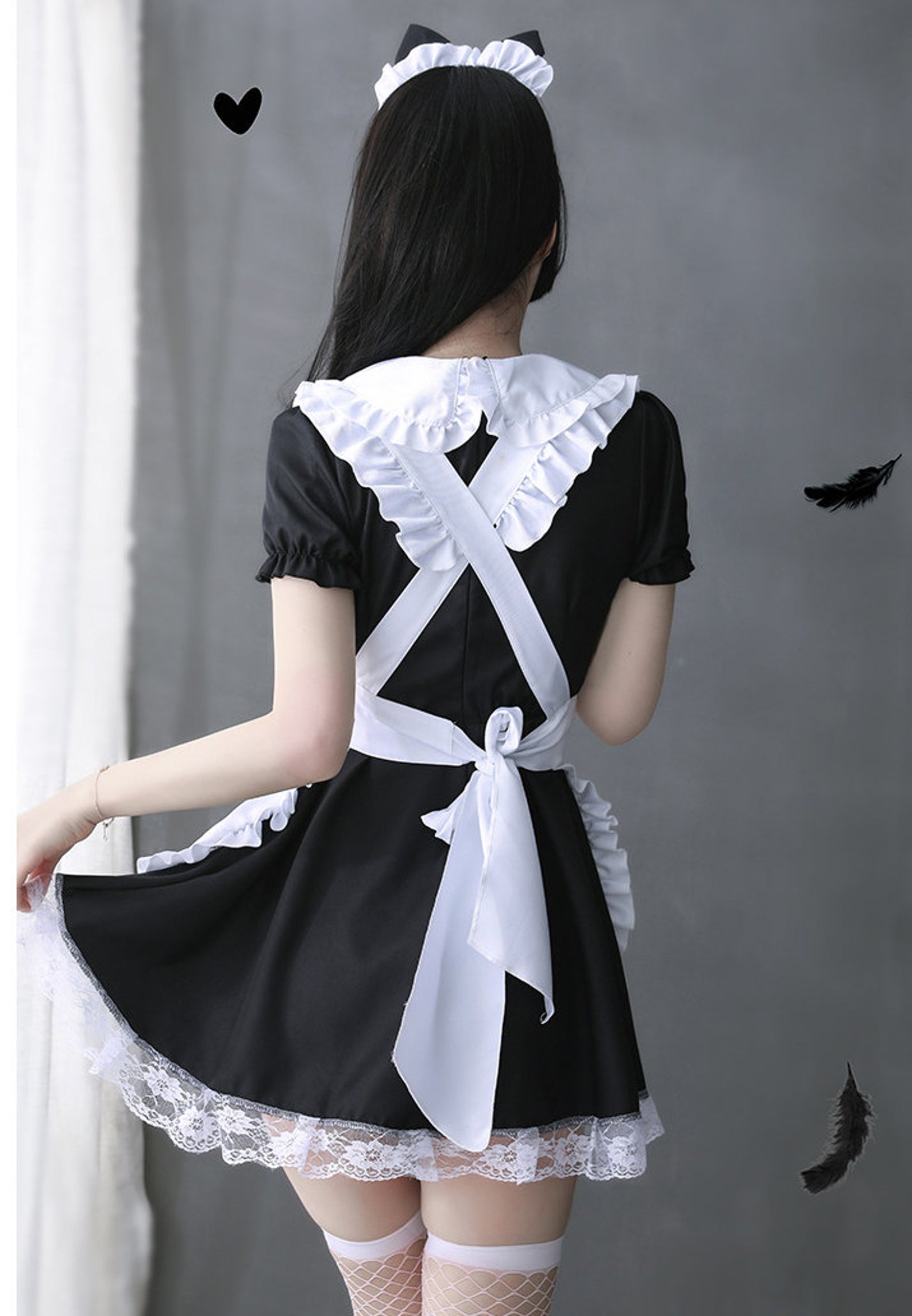 sexy cosplay maid traje anime mujeres francés maid traje etsy