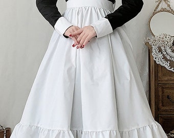Long Cosplay Maid Costume Girls Lolita Dresses Women French Maid Outfit Princess Dress Ladies Uniform Schoolgirl Role Play Costumes Dress