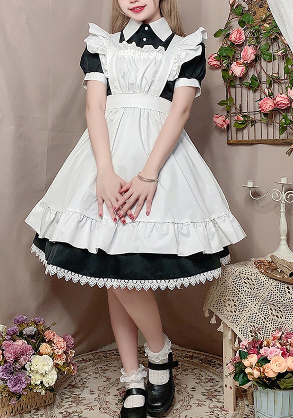 Sexy Cosplay Maid Costume Anime Women French Maid Schoolgirl | Etsy