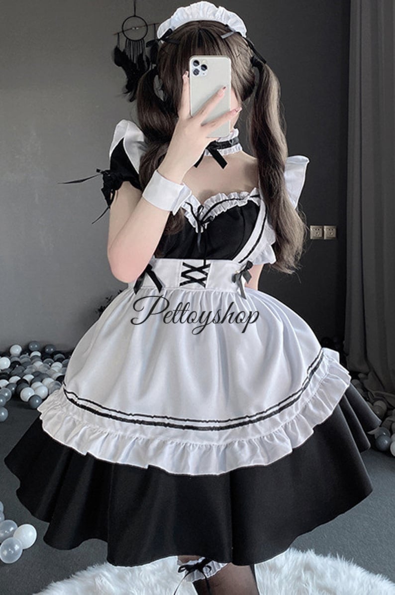 Sexy Cosplay Maid Costume Anime Women French Maid Outfit Dress - Etsy ...