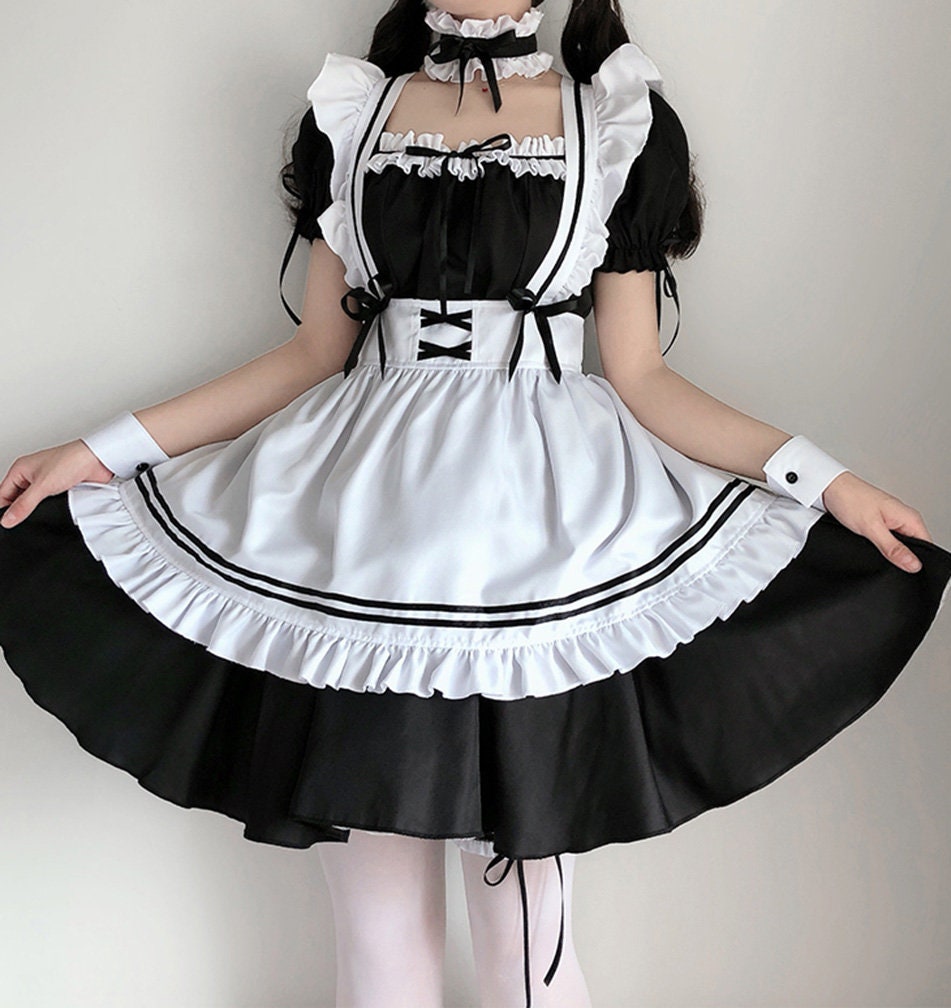 Sexy Cosplay Maid Kostüm Anime Damen French Maid Outfit Kleid Etsy