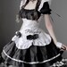 Sweet Cosplay Maid Costume Anime Women French Maid Outfit Princess Dress Lolita Dress 2 Pieces Schoolgirl Uniform Plus Size Roleplay Costume