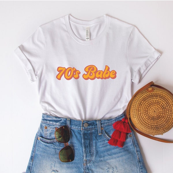 Vintage 70's babe T-shirt, Vintage Tshirts, 70s Tshirts, 70s Vintage Shirts, Retro font, 70's clothing, Vintage inspired, Christmas gift