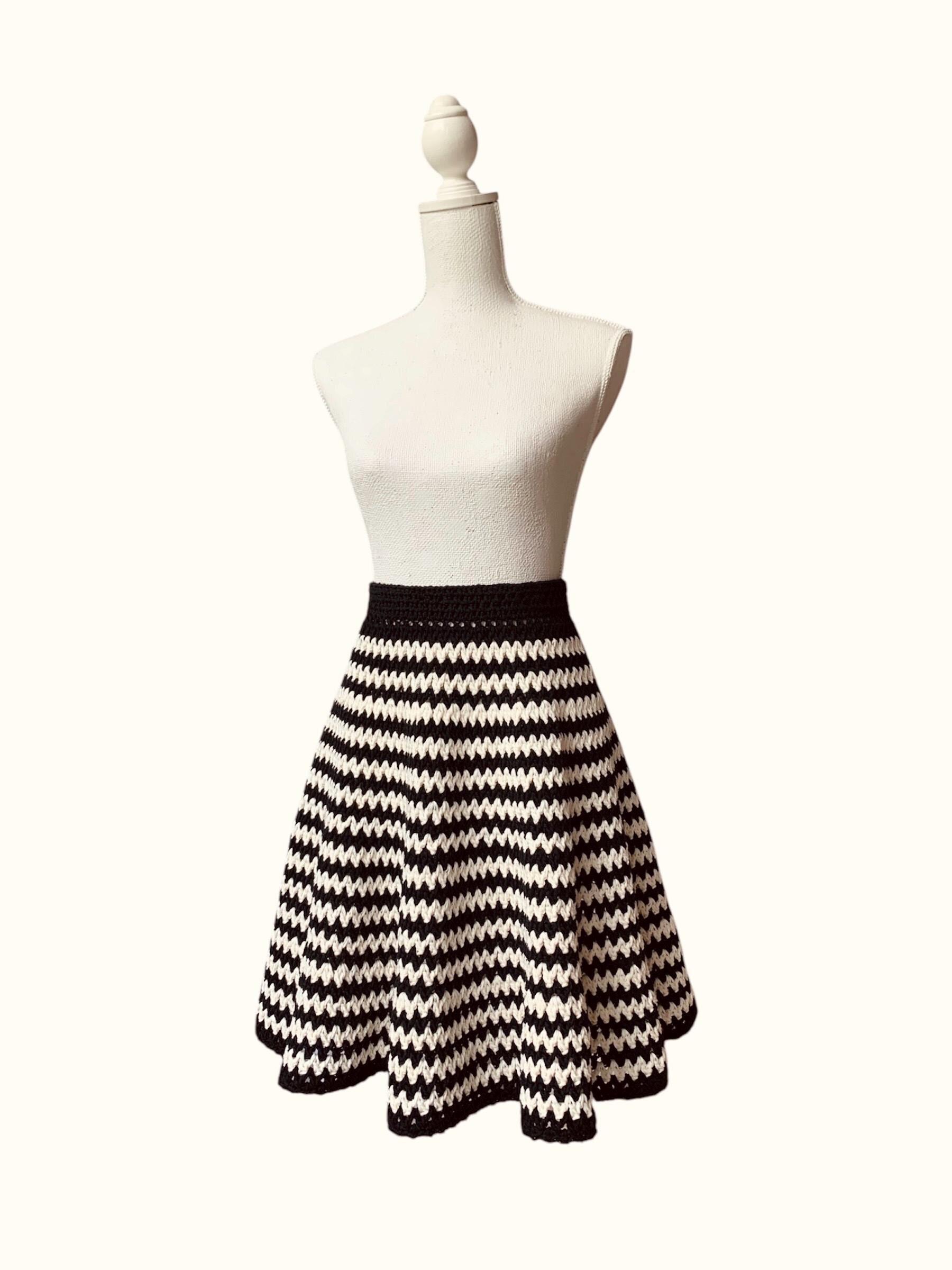 DCV Flare Skirt | V Stitch Crochet Skirt | Crochet Skirt