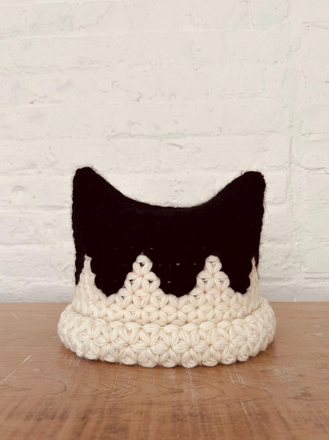 Cat Ear Beanie Crochet Cat Ear Hat Etsy