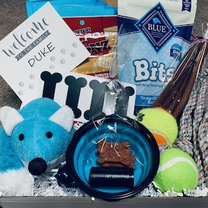 New Puppy Gift Box | New Dog Owner Gift | Welcome Home New Dog Adoption Gift | New Dog Mom Parents | Puppy Care Package | Training New Puppy