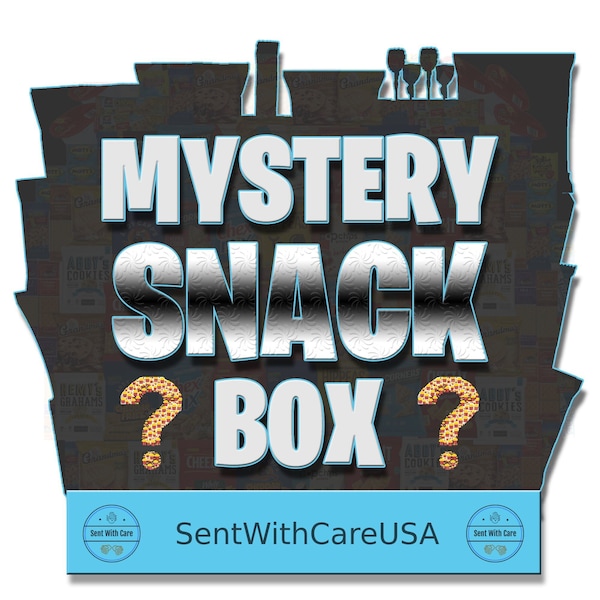 Mystery Box Mystery Snack Box | Mystery Candy Snacks American Snacks | Snack Basket Gift for Kids Unboxing Snack Crate College Care Package