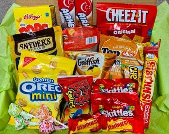 Box of Sunshine Snack Box | Hello Spring Gifts | Sunshine Gift Box | Yellow Gifts Thinking of you Gift | College Care Package For Him & Her