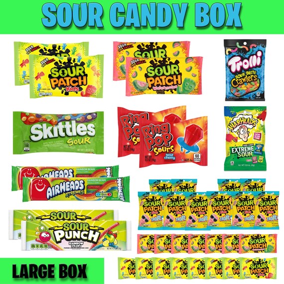 Sweet and Sour Candy Box Sweet and Sour Treat Box Sweet and Sour Gift  Package Sweet and Sour Goody Box Sour Candy Box Ships FAST 