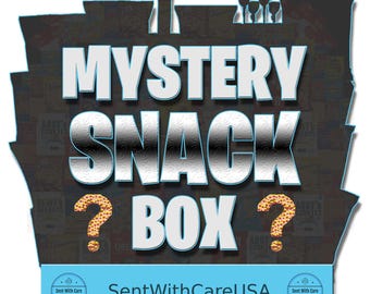 Mystery Box Mystery Snack Box | Mystery Candy Snacks American Snacks | Snack Basket Gift for Kids Unboxing Snack Crate College Care Package