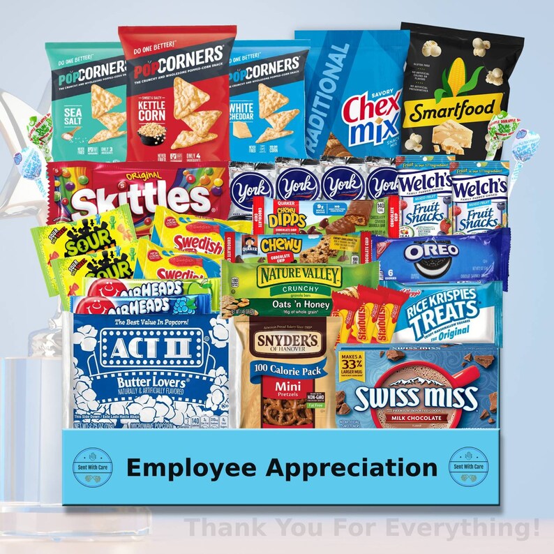 Employee Appreciation Snack Box Bulk Employee Christmas Etsy
