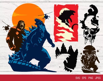 Free Free King Kong Vs Godzilla Svg 475 SVG PNG EPS DXF File