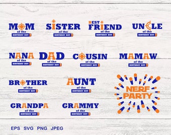 Download Nerf Birthday Svg Etsy