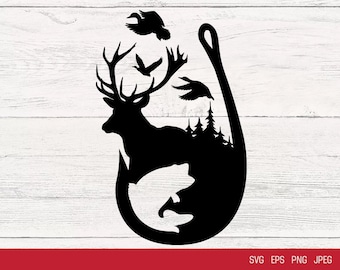 Download Hunting Fishing Svg Etsy