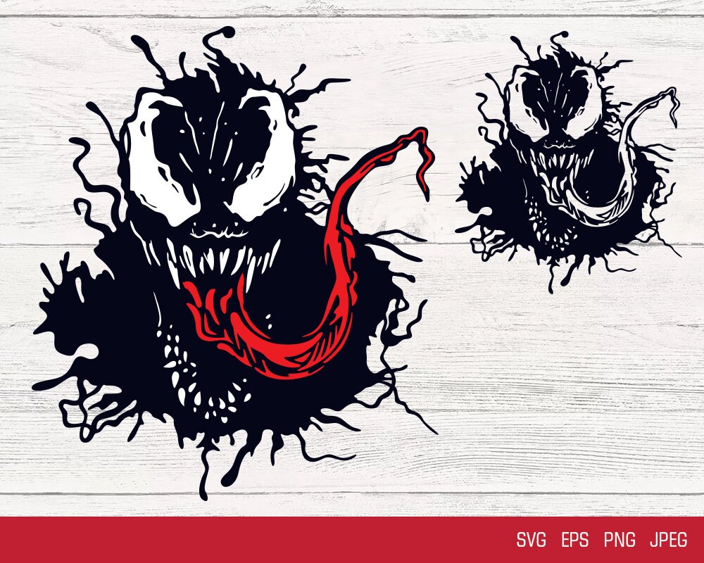 Venom SVG  Silhouette vector  PNG SVG EpS sublimation t-shirt print f…