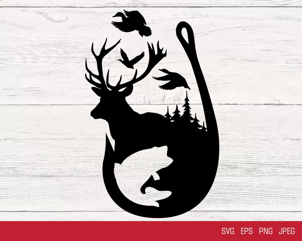 Fish Hook Svg Fishing Svg Deer Svg Hunting Svg Fish H vrogue.co