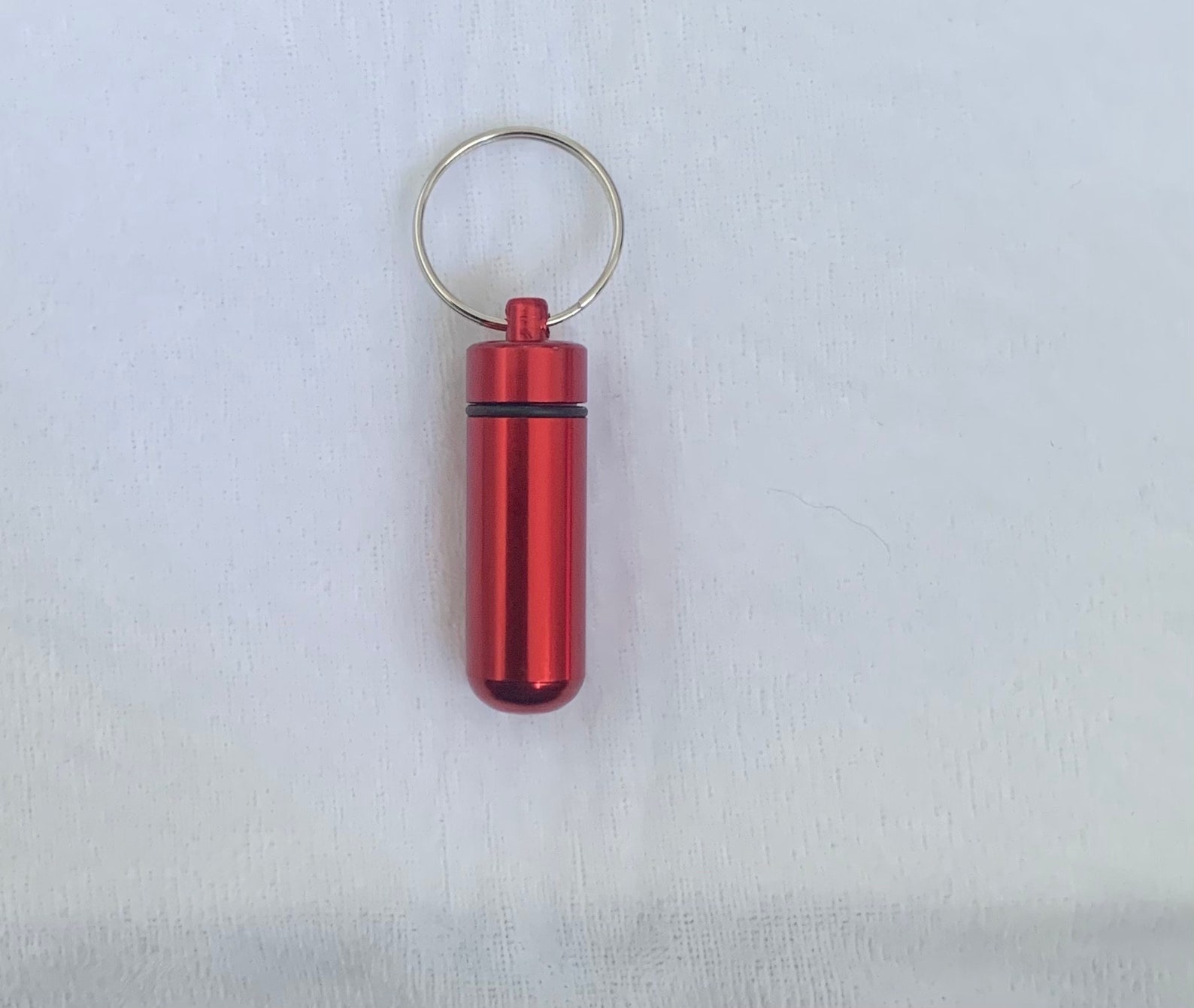 Mini Metal Waterproof Capsule keychain accessories Etsy