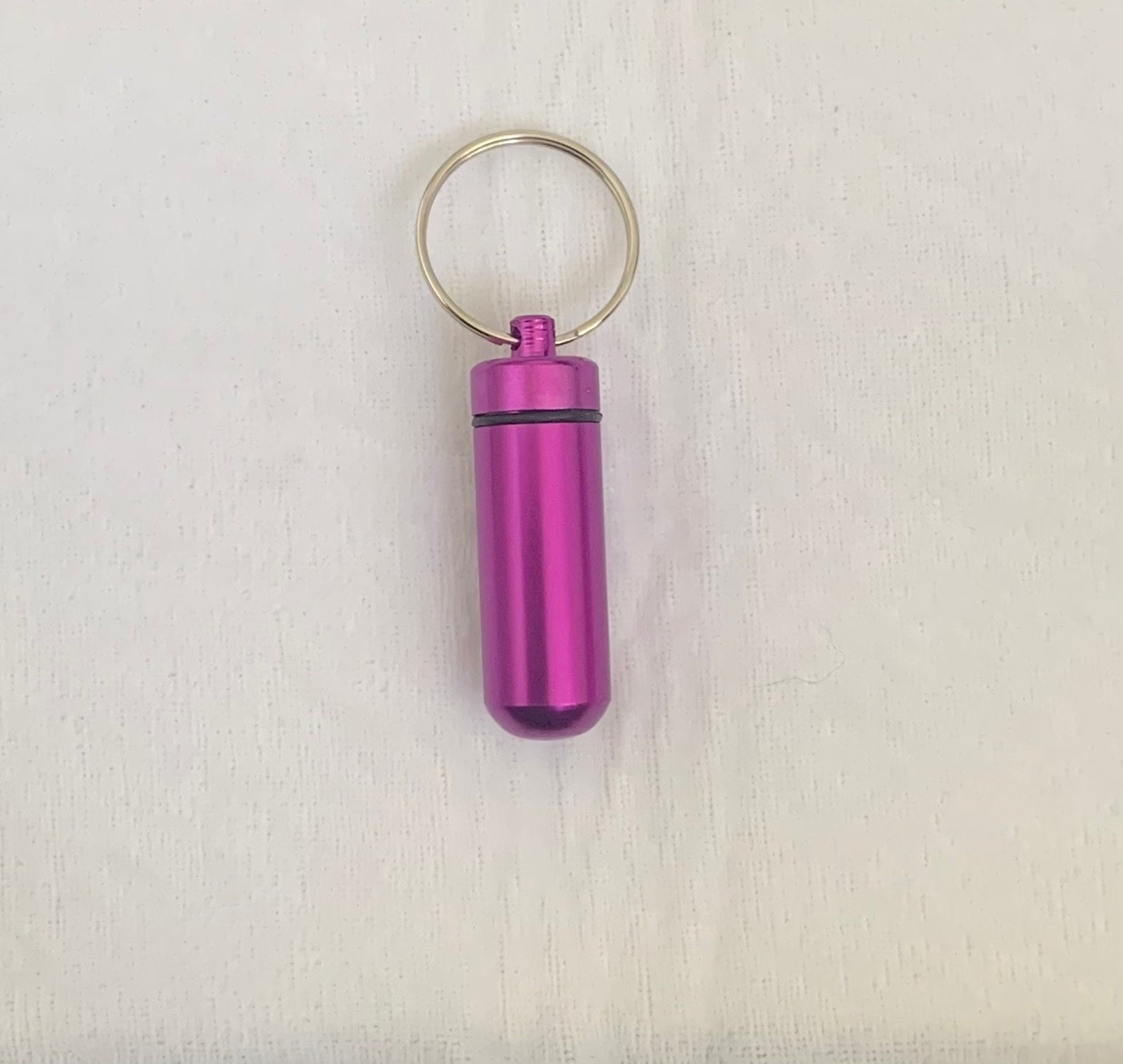 Mini Metal Waterproof Capsule keychain accessories Etsy